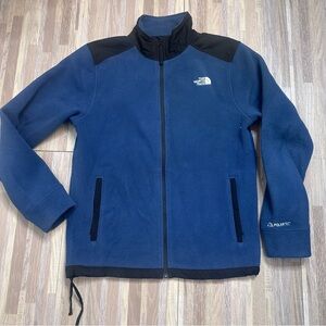 The North Face Men's Alpine Polartec 200 Full Zip Jacket in Shady Blue/TNF Black